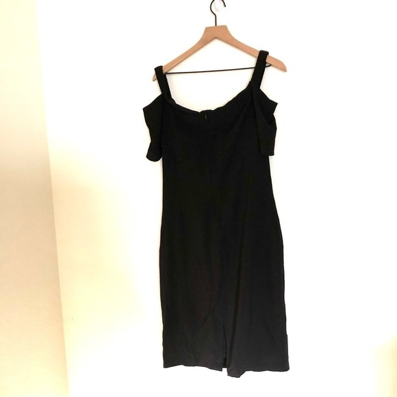 NEW Marina Off the Shoulder Shift Dress Black 14 - Picture 6 of 6